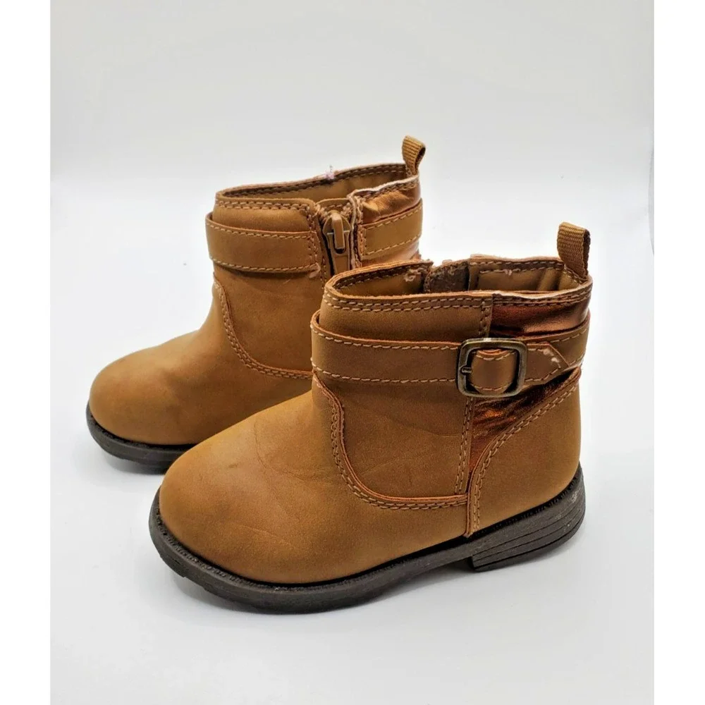 Lot of 2 Carters‎ Boots Aileen Ankle & Erica Riding Boots Girls Sz 6 M Brown